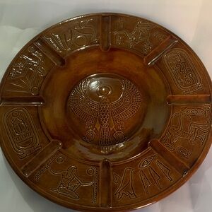 Vintage ceramic Ashtray with Egyptian motif
